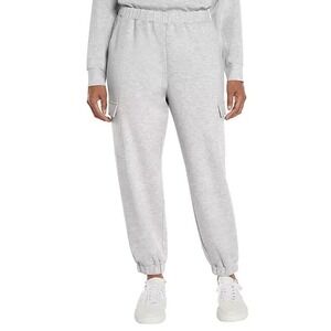 Express Womens Cargo Jogger Pants Light Grey Size XL Regular Relaxed Fit NWT